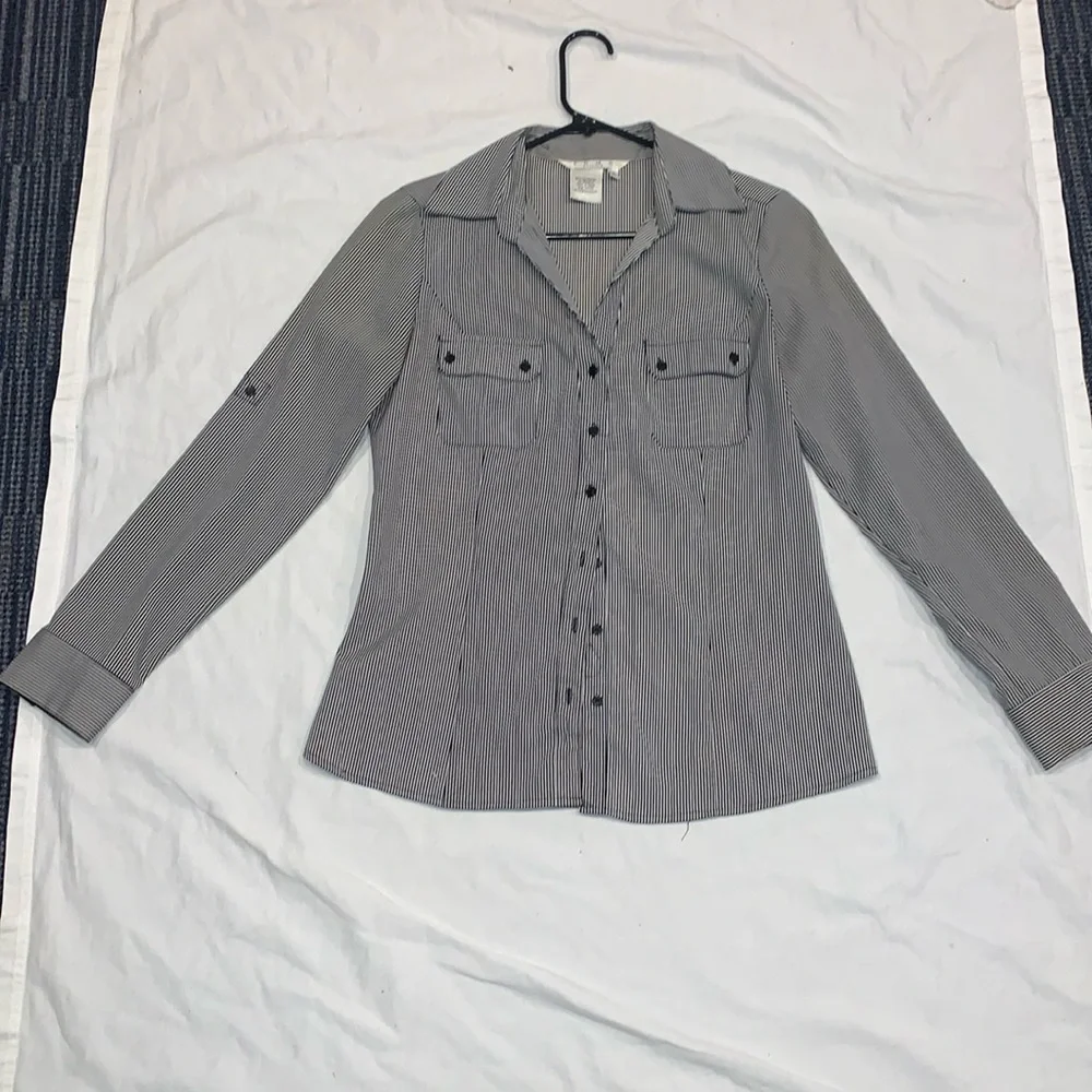 Como stretch striped button up - Picture 1 of 2